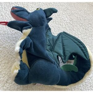 Folkmanis Folktails Green Dragon Large Hand Puppet Plush Mythical Monster 17"